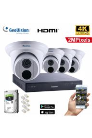 GEOVISION SNVR Καταγραφικό με 4 IP Network Cameras 